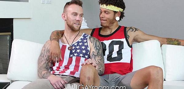  GayRoom - Jay Fine Pounds Damien Michaels with his 10 Inch Dick